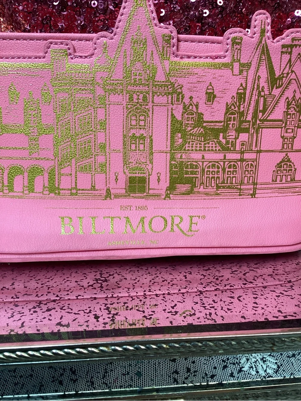 Loungefly X Biltmore Pink Sequin Mini Backpack